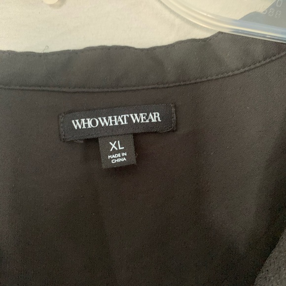 Who What Wear Black Blouse XL - Picture 6 of 10